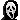 pixel art of the character ghostface from scream.