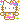 pixel art of the character hello kitty decorated with a glittering effect.