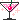 pixel art of a pink martini garnished with a cherry and pink glitter effects.