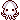pixel art of a white squid.