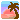 pixel art of a tropical sunset. the sky is blue, pink, and orange and it silhouettes a palm tree with white glitter effects.