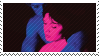 stamp for the band tv girl of the cover of their album 'who really cares?'